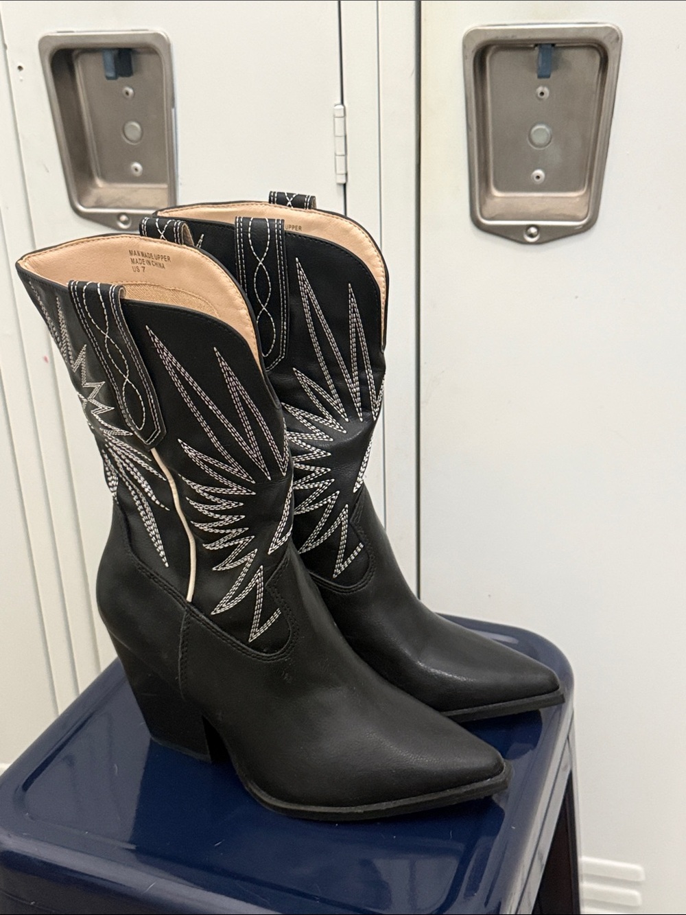 Oasis Society Black and White Boots